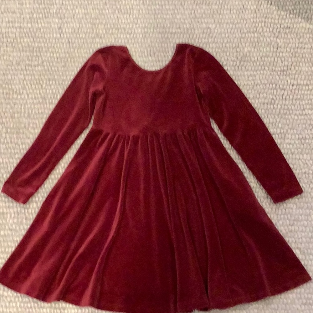 Hanna Andersson red velour dress